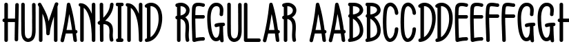 Humankind Regular font