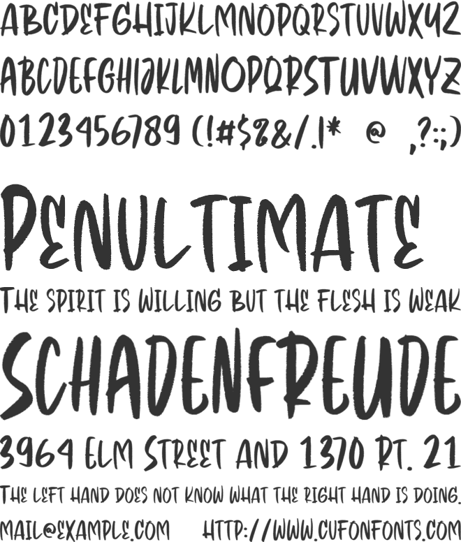 Chuckwe font preview