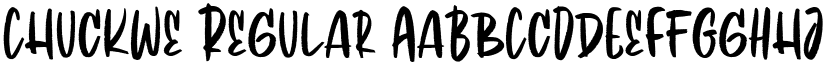 Chuckwe Regular font