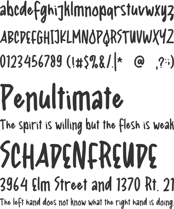 Choco Rolls font preview