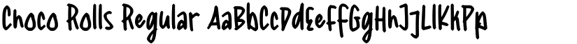 Choco Rolls Regular font