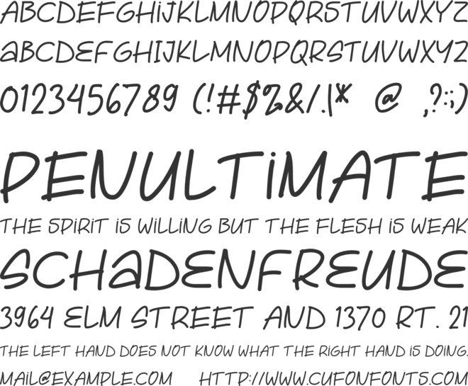 Chimduo font preview