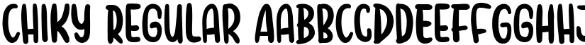 Chiky Regular font