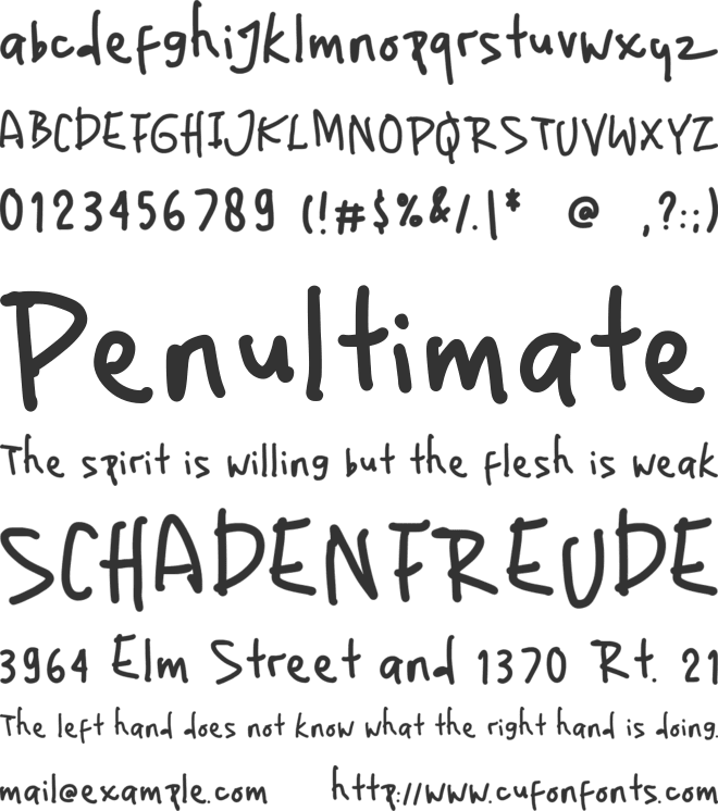 Chalkpedia font preview