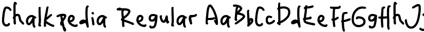 Chalkpedia Regular font