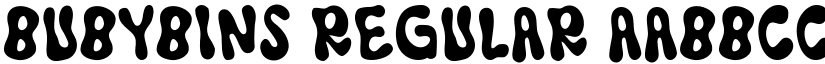Bubybins Regular font