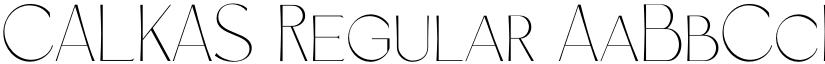CALKAS Regular font