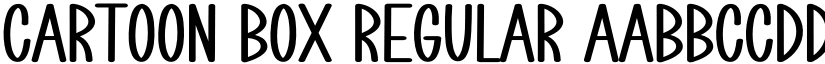 Cartoon Box Regular font