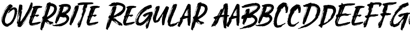 Overbite Regular font