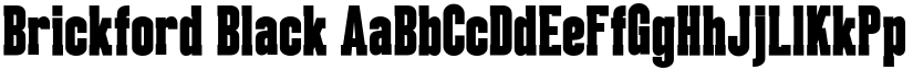 Brickford Black font