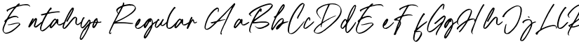 Entahyo Regular font