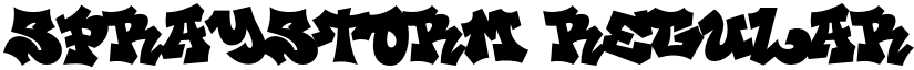 Spraystorm Regular font