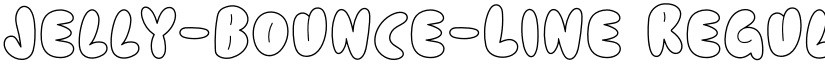 Jelly-Bounce-Line Regular font
