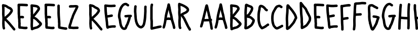 REBELZ Regular font