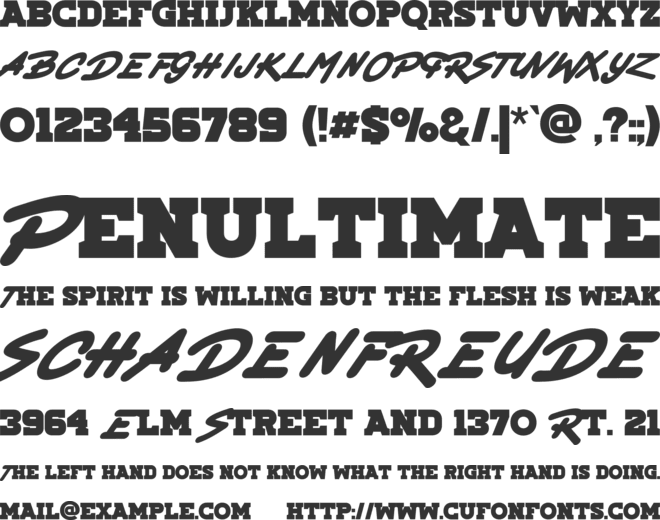 CrossNation font preview