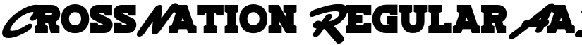 CrossNation Regular font