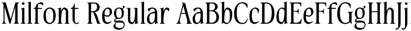 Milfont Regular font