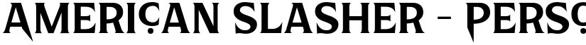 American Slasher - Personal Use Medium font