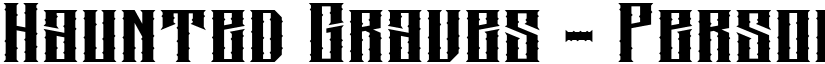 Haunted Graves - Personal Use Regular font