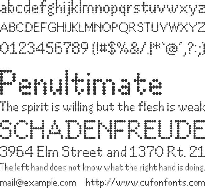 La Cerchia font preview