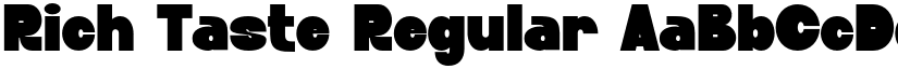 Rich Taste Regular font
