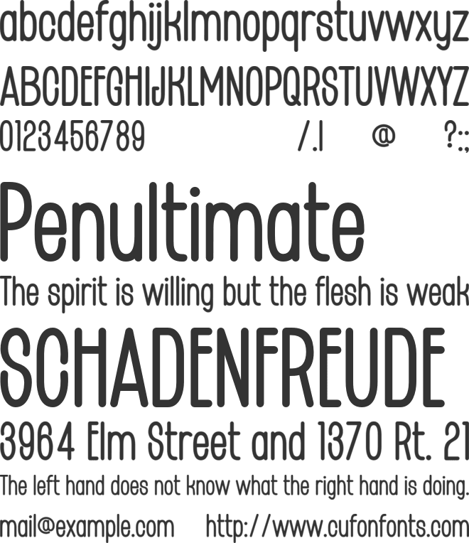 Roesatu font preview