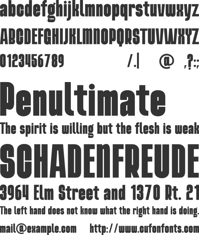 Rogalle font preview