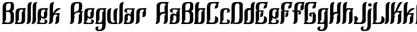 Bollek Regular font
