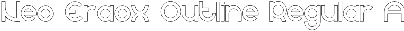 Neo Eraox Outline Regular font