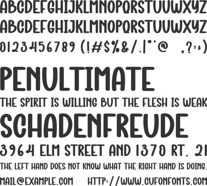 Barbie Town font preview