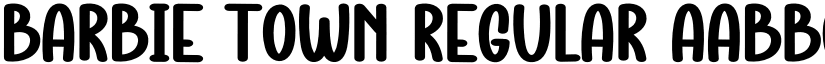 Barbie Town Regular font