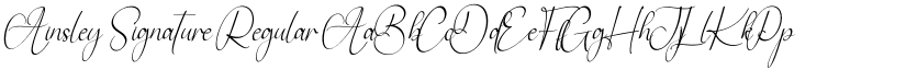 Ainsley Signature Regular font