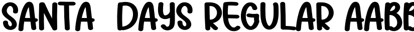 Santa  Days Regular font