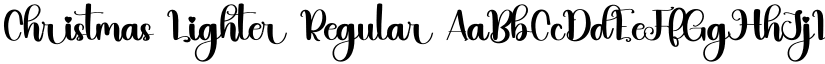 Christmas Lighter Regular font