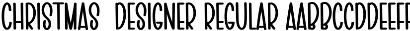 CHRISTMAS  DESIGNER Regular font