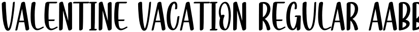 Valentine Vacation Regular font