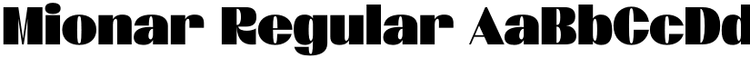 Mionar Regular font