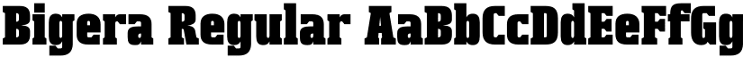 Bigera Regular font