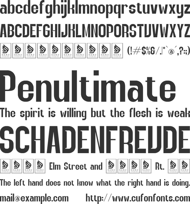 Rover Redo font preview