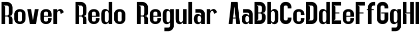 Rover Redo Regular font