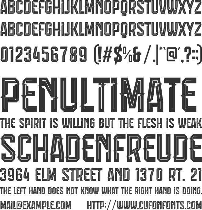 Calcio Italiano font preview