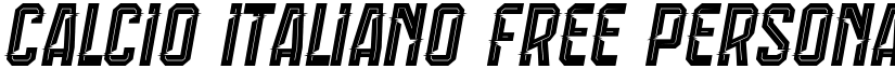 Calcio Italiano Free Personal Use 2 font