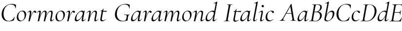 Cormorant Garamond Italic font