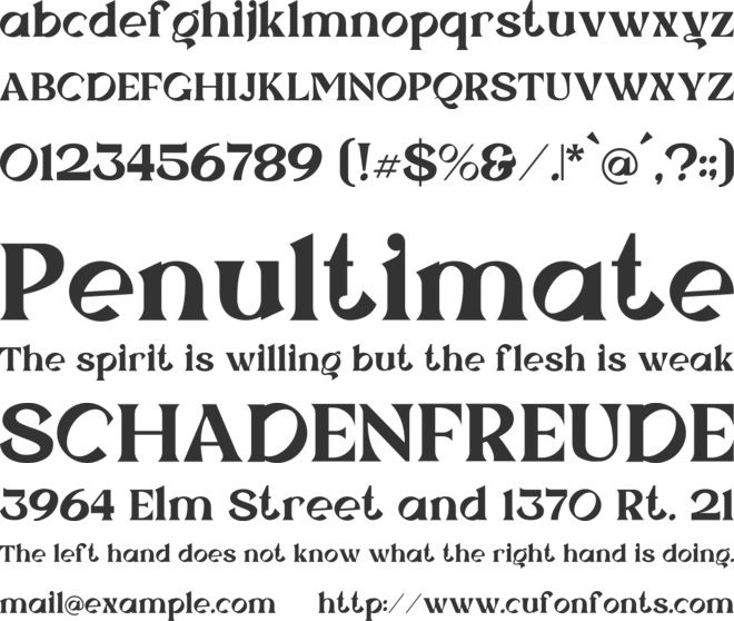 Starlight Horizon font preview