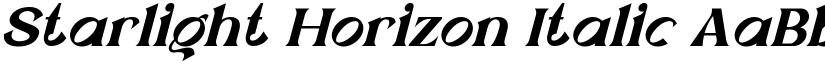 Starlight Horizon Italic font