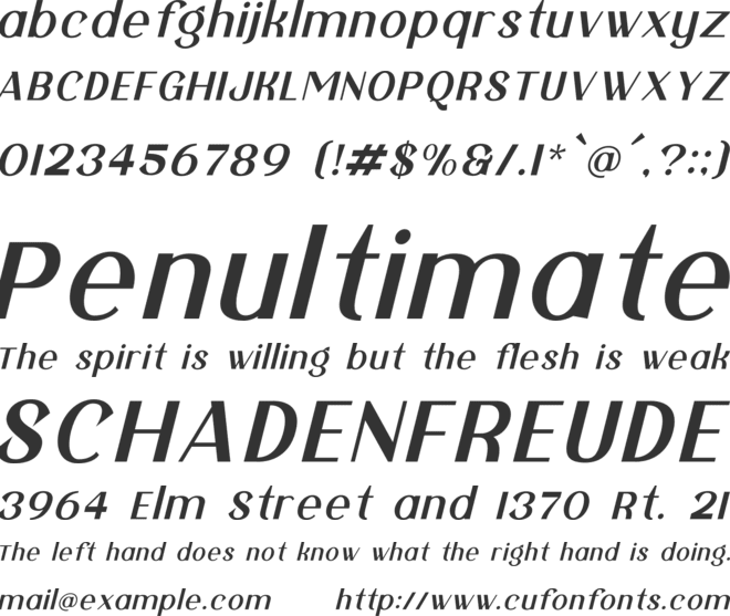 Helyanthus font preview