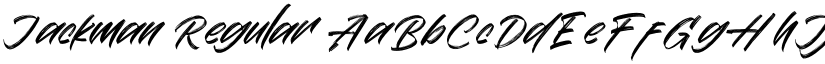 Jackman Regular font