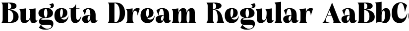 Bugeta Dream Regular font