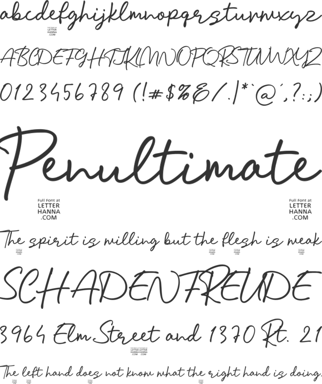 Butterfly Serenade Free font preview