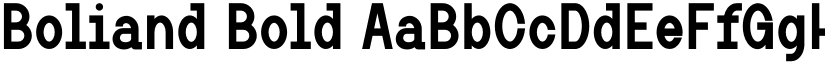 Boliand Bold font
